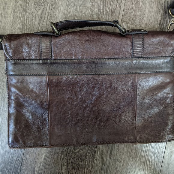 Fossil Bags Fossil 0 Leather Laptop Bag Poshmark